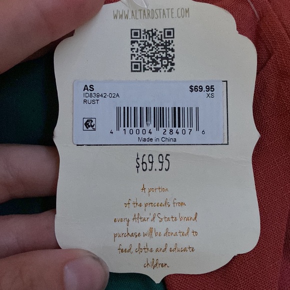 orange summer dress, open back - Picture 3 of 3